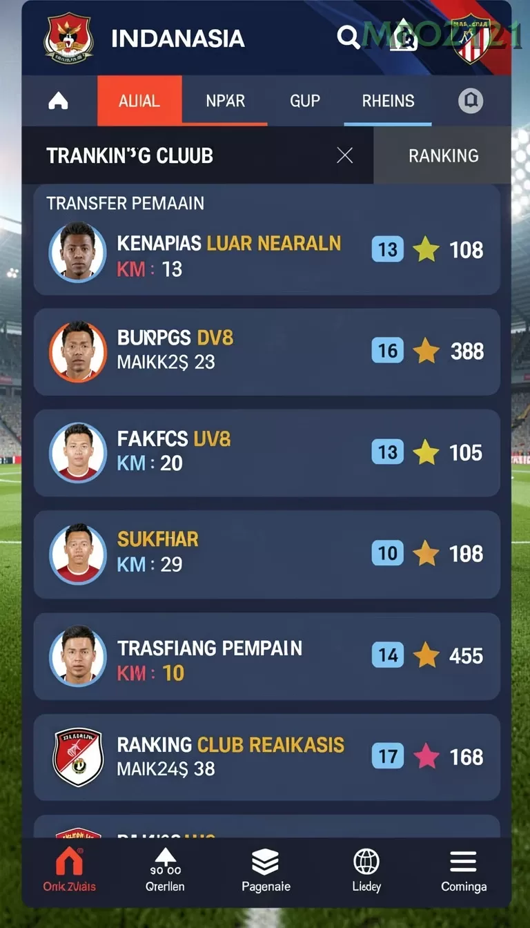 Cuplikan layar SUPERVIP — aktivitas
